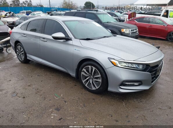 1HGCV3F51KA001238 2019 HONDA ACCORD HYBRID Silver Delantero derecho