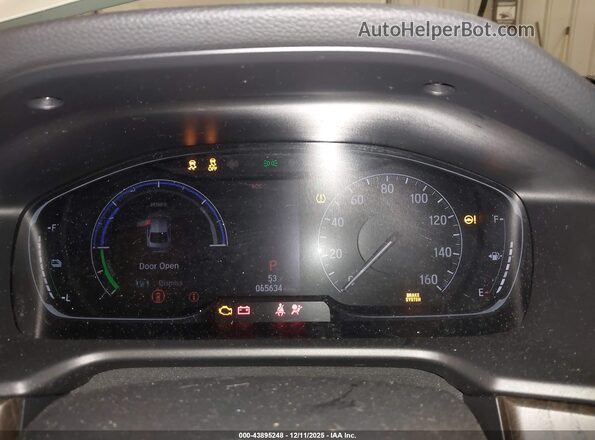 1HGCV3F52LA016736 2020 HONDA ACCORD HYBRID Белый Вид задних сидений