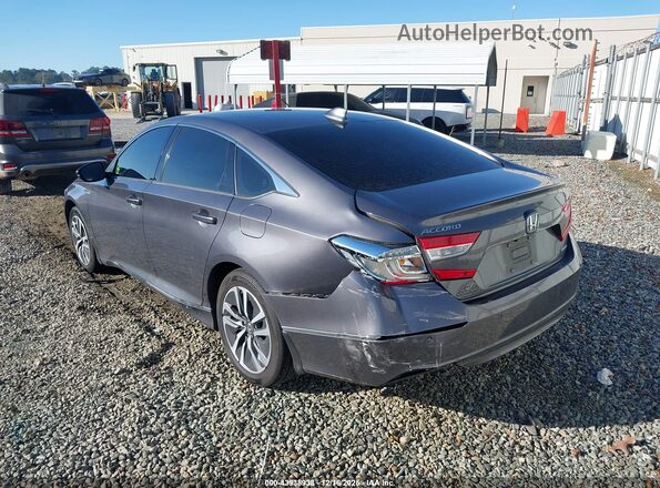 1HGCV3F52MA016074 2021 HONDA ACCORD HYBRID Gray Widok z przodu