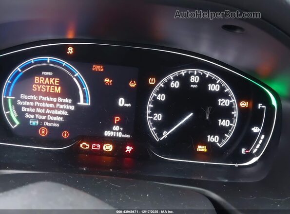 1HGCV3F55MA008678 2021 HONDA ACCORD HYBRID Белый Вид задних сидений