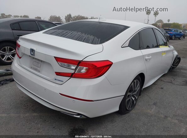 1HGCV3F55MA008678 2021 HONDA ACCORD HYBRID Белый Задняя правая четверть