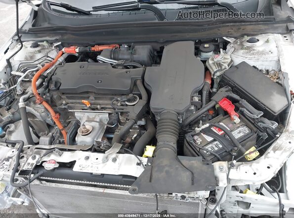 1HGCV3F55MA008678 2021 HONDA ACCORD HYBRID Белый Вид сзади
