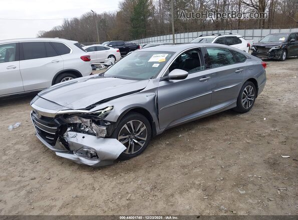 1HGCV3F57NA005850 2022 HONDA ACCORD HYBRID Gray Передня ліва чверть