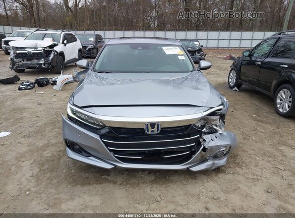 1HGCV3F57NA005850 2022 HONDA ACCORD HYBRID Gray Вид щитка приладів