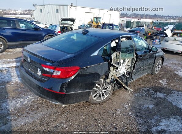 1HGCV3F58LA004154 2020 HONDA ACCORD HYBRID Черный Задняя правая четверть