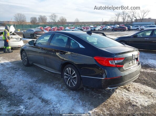 1HGCV3F58LA004154 2020 HONDA ACCORD HYBRID Черный Задняя левая четверть