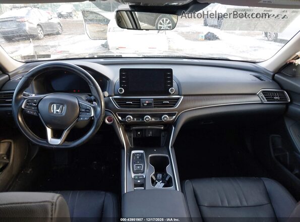 1HGCV3F58LA004154 2020 HONDA ACCORD HYBRID Черный Вид салона спереди