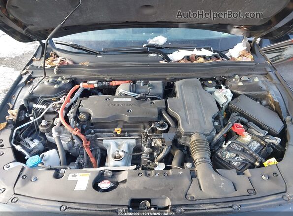 1HGCV3F58LA004154 2020 HONDA ACCORD HYBRID Черный Вид сзади