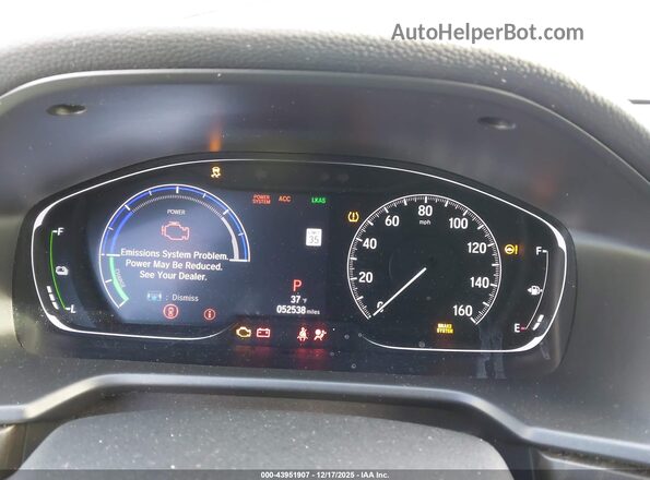 1HGCV3F58LA004154 2020 HONDA ACCORD HYBRID Черный Вид задних сидений