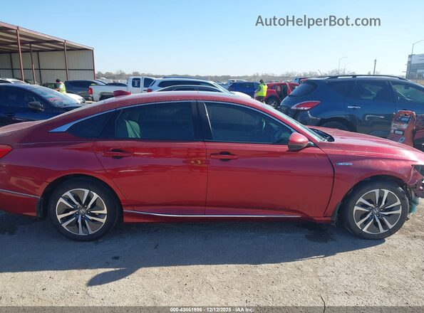 1HGCV3F59MA008179 2021 HONDA ACCORD HYBRID Красный Панорамный вид салона 360°