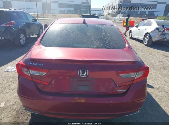 1HGCV3F59MA008179 2021 HONDA ACCORD HYBRID Красный 