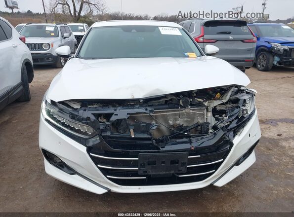 1HGCV3F5XMA021300 2021 HONDA ACCORD HYBRID Белый Вид спереди