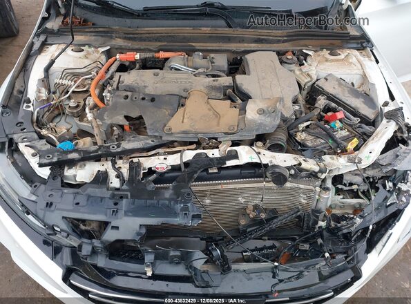 1HGCV3F5XMA021300 2021 HONDA ACCORD HYBRID Белый Вид сзади