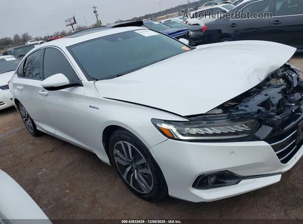 1HGCV3F5XMA021300 2021 HONDA ACCORD HYBRID Белый Панорамный вид салона 360°