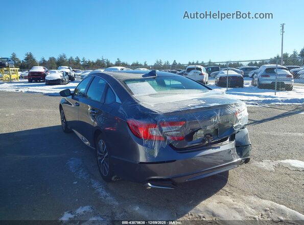 1HGCV3F91KA003882 2019 HONDA ACCORD HYBRID Gray Հետևի ձախ