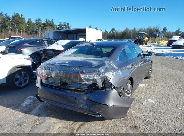 1HGCV3F91KA003882 2019 HONDA ACCORD HYBRID Gray Հետևի աջ