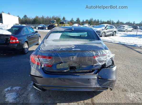 1HGCV3F91KA003882 2019 HONDA ACCORD HYBRID Gray 
