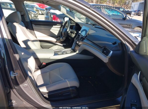 1HGCV3F91KA003882 2019 HONDA ACCORD HYBRID Gray Սալոնի դիմացի տեսք