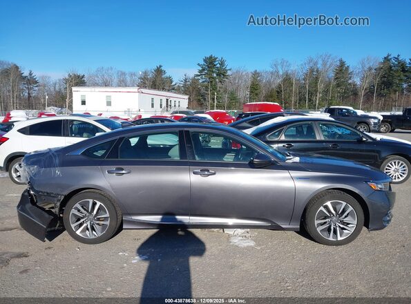 1HGCV3F91KA003882 2019 HONDA ACCORD HYBRID Gray Սալոնի հետևի տեսք