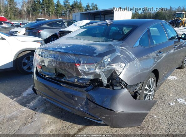 1HGCV3F91KA003882 2019 HONDA ACCORD HYBRID Gray Դիմացի տեսք