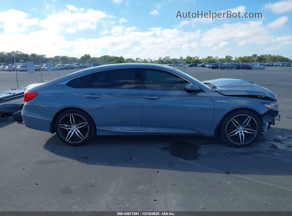 1HGCV3F91MA000046 2021 HONDA ACCORD HYBRID Серый Панорамный вид салона 360°