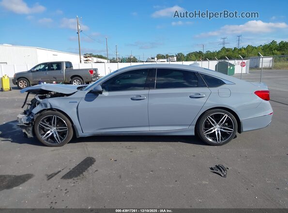 1HGCV3F91MA000046 2021 HONDA ACCORD HYBRID Серый 