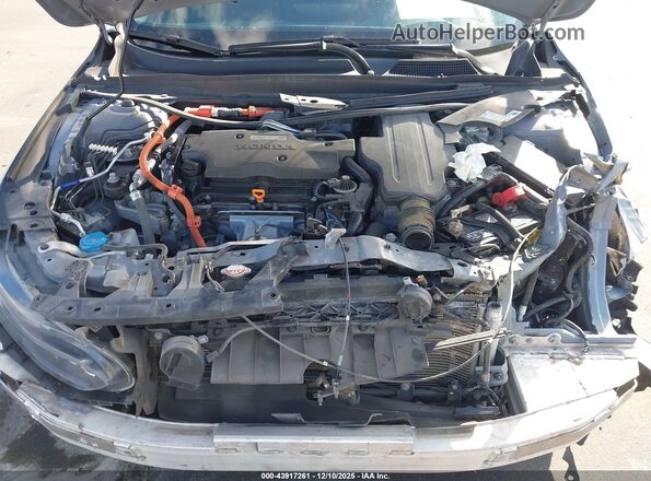 1HGCV3F91MA000046 2021 HONDA ACCORD HYBRID Серый Вид сзади