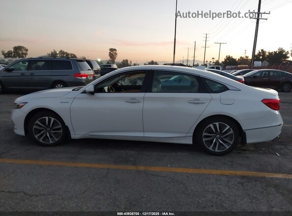 1HGCV3F93KA012504 2019 HONDA ACCORD HYBRID White Vista interior de 360 grados