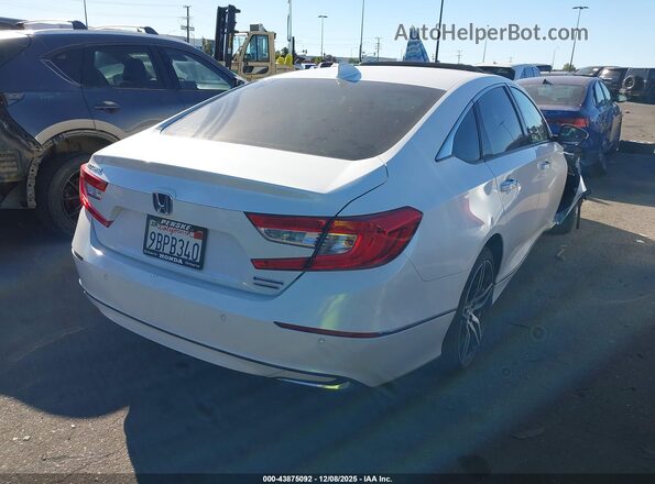 1HGCV3F96NA023873 2022 HONDA ACCORD HYBRID White Widok zestawu wskaźników