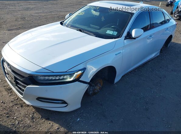 1HGCV3F99KA010448 2019 HONDA ACCORD HYBRID White Widok z przodu