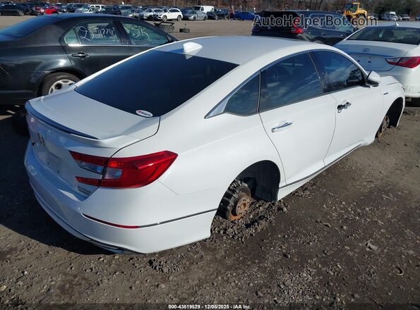 1HGCV3F99KA010448 2019 HONDA ACCORD HYBRID White Tył prawy