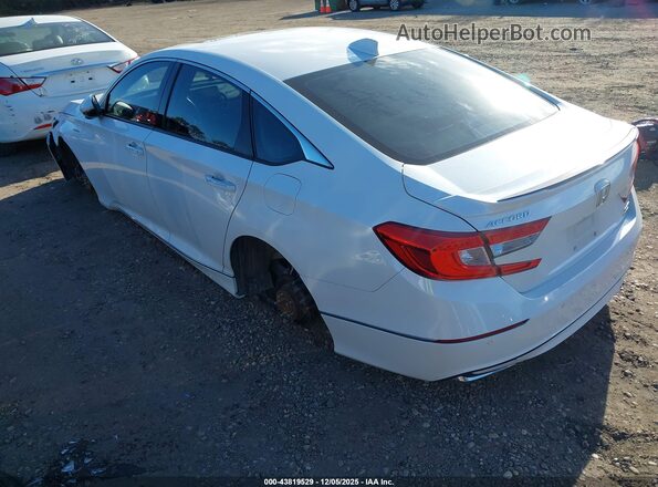 1HGCV3F99KA010448 2019 HONDA ACCORD HYBRID White Tył lewy