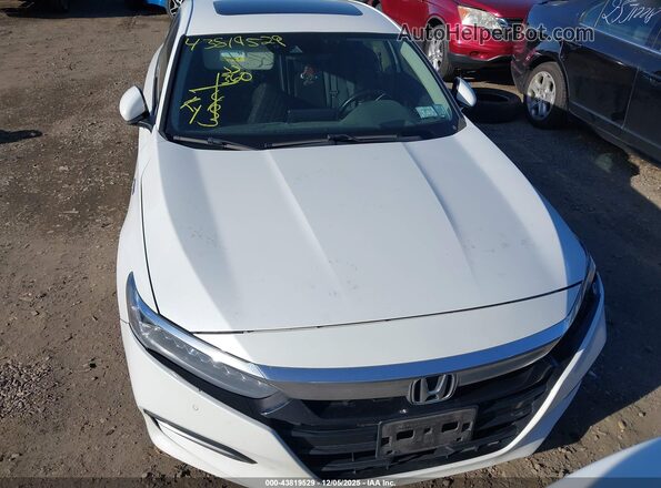 1HGCV3F99KA010448 2019 HONDA ACCORD HYBRID White Widok zestawu wskaźników