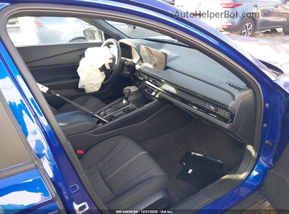 1HGCY2F55RA084877 2024 HONDA ACCORD HYBRID Синий Вид салона спереди
