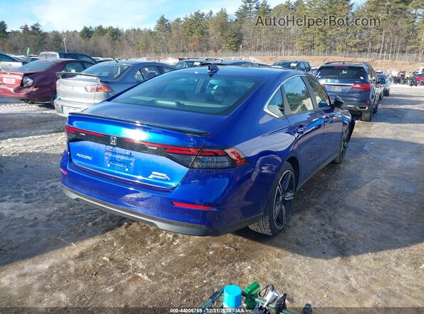1HGCY2F55RA084877 2024 HONDA ACCORD HYBRID Синий Задняя правая четверть