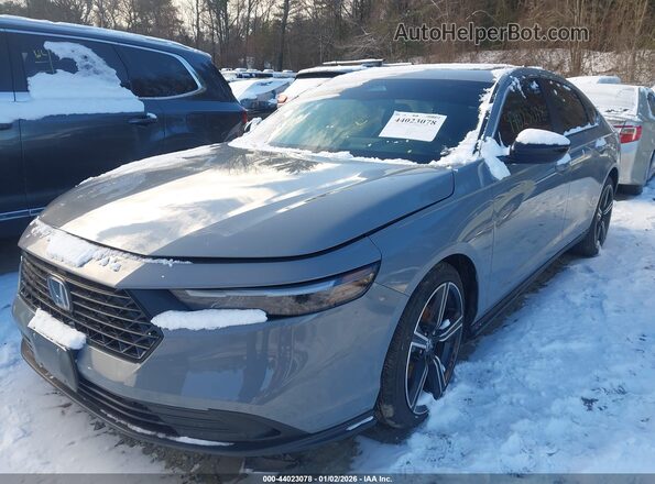 1HGCY2F56SA088491 2025 HONDA ACCORD HYBRID Серый Передняя левая четверть