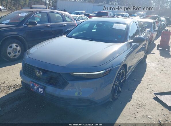 1HGCY2F57RA059933 2024 HONDA ACCORD HYBRID Серый Передняя левая четверть