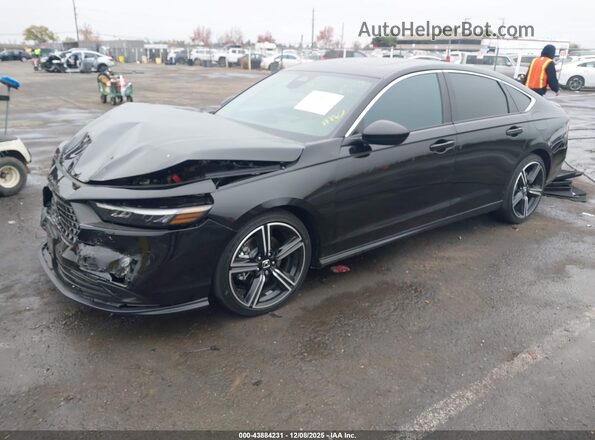 1HGCY2F59SA048826 2025 HONDA ACCORD HYBRID Черный Передняя левая четверть