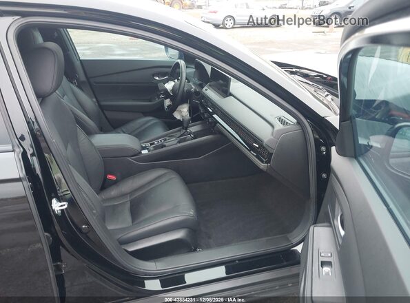 1HGCY2F59SA048826 2025 HONDA ACCORD HYBRID Черный Вид салона спереди