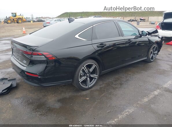1HGCY2F59SA048826 2025 HONDA ACCORD HYBRID Черный Задняя правая четверть