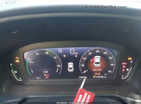 1HGCY2F60PA035804 2023 HONDA ACCORD HYBRID Черный Вид задних сидений