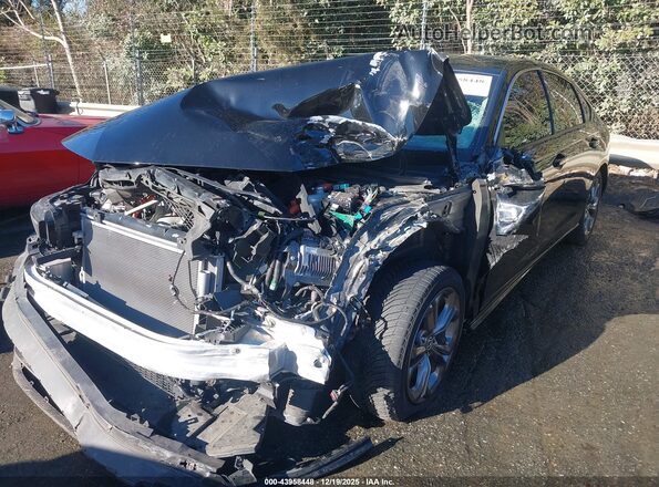1HGCY2F60PA035804 2023 HONDA ACCORD HYBRID Черный Передняя левая четверть