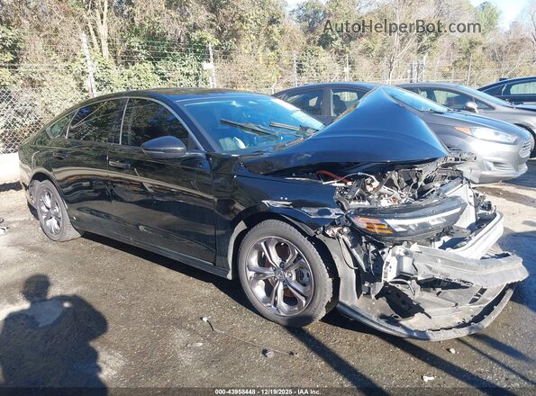 1HGCY2F60PA035804 2023 HONDA ACCORD HYBRID Черный Панорамный вид салона 360°