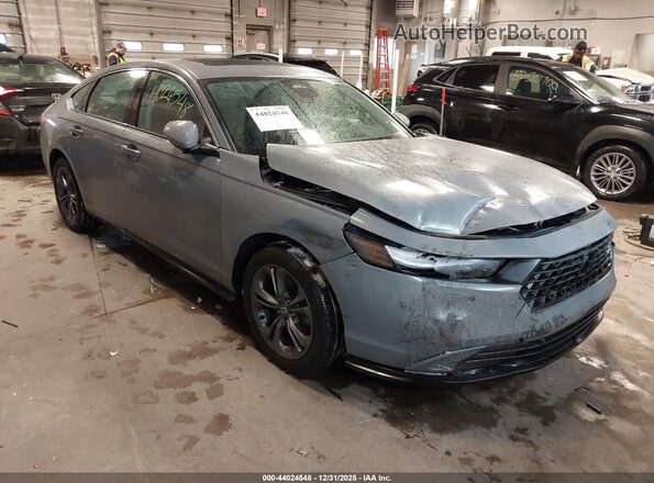 1HGCY2F60PA060220 2023 HONDA ACCORD HYBRID Серый Передняя правая четверть