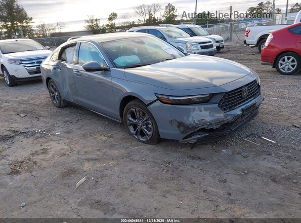 1HGCY2F68SA079882 2025 HONDA ACCORD HYBRID Серый Передняя правая четверть