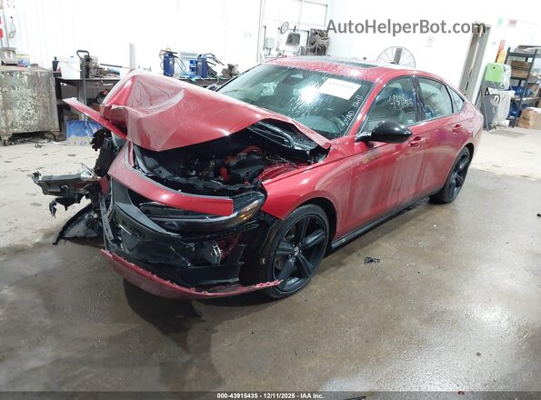 1HGCY2F75RA091667 2024 HONDA ACCORD HYBRID Красный Передняя левая четверть