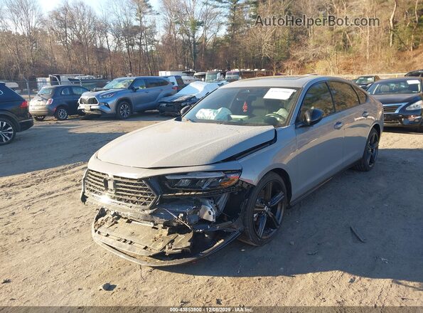 1HGCY2F77SA074293 2025 HONDA ACCORD HYBRID Серый Передняя левая четверть