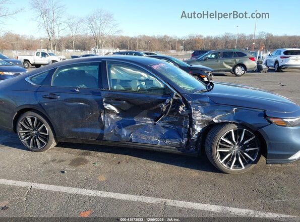 1HGCY2F80SA037918 2025 HONDA ACCORD HYBRID Dark Blue Вид спереди