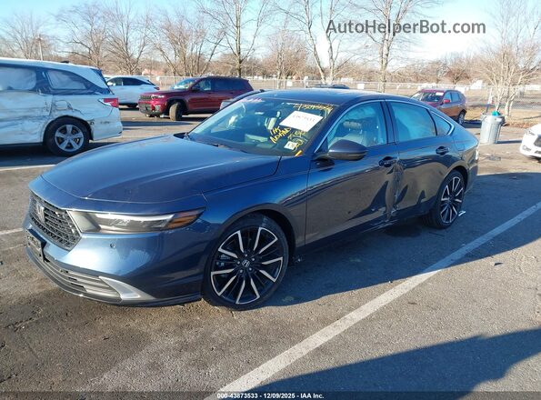 1HGCY2F80SA037918 2025 HONDA ACCORD HYBRID Dark Blue Передняя левая четверть