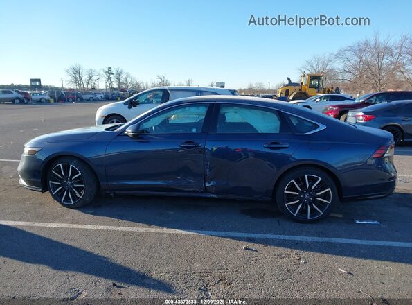 1HGCY2F80SA037918 2025 HONDA ACCORD HYBRID Dark Blue Панорамный вид салона 360°